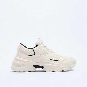 ZARA MESH FABRIC SNEAKERS NWT